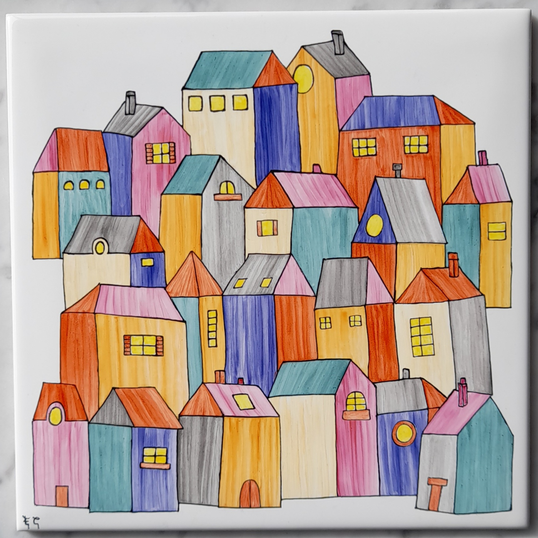 Maisons multicolores